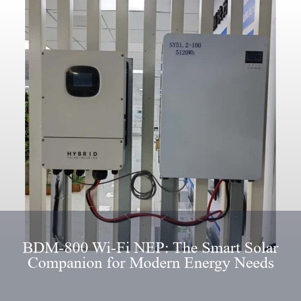 BDM-800 Wi-Fi NEP: The Smart Solar Companion for Modern Energy Needs